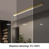  Brilagi - LED prigušiva stropna svetiljka SLEEKLINE LED/40W/230V Wi‑Fi Tuya zlatna + daljinski upravljač | Eponuda.com