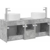  Set ormarića za kupaonicu 3 kom. Betonska siva 49,5 x 44,5 x 65,5 cm | shoptok.hr
