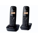 Telefon PANASONIC bežični KX-TG1612FXH/HGH tamno sivi, 2 slušalice | Eponuda.ba