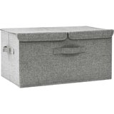 vidaXL Kutija za pohranu od tkanine 50 x 30 x 25 cm siva | shoptok.hr