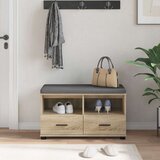  Klupa za hodnik s jastukom Sonoma hrast 80 x 38 x 46 cm | shoptok.hr