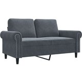  Dvosjed tamnosivi 120 cm baršunasti | shoptok.hr