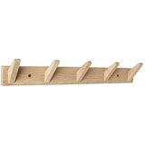 YES EVERYDAY Stenski obešalnik iz masivnega hrasta v svetli naravni barvi 57 cm Daiki – Cene