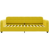  Raztegljiva postelja rumena 100x200 cm žamet | Shoptok.si