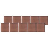  Vrtna ograda WPC 1737 x 186 cm smeđa | shoptok.hr