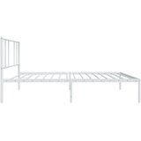  Metalni okvir za krevet s uzglavljem bijeli 90x200 cm | Eponuda.ba