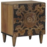  Nočna omarica Rjava 40 x 33,5 x 46 cm Masiven les manga, (5000247486) | Shoptok.si