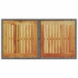  Vrtni stol sivi 100x55x73 cm od poliratana i bagremovog drva | Eponuda.com