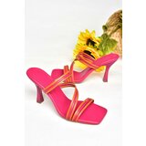 Fox Shoes S590033709 Fuchsia/Orange Women's Thin Heeled Slipper cene