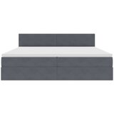 Krevet s od storage s madracem Tamno siva 200 x 200 cm Baršun | shoptok.hr