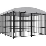 vidaXL zunanji pasji boks s streho 300x300x210 cm | Shoptok.si