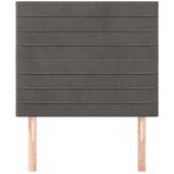 Posteljno vzglavje 2 kosa temno sivo 100x5x78/88 cm žamet, (20735081) | Shoptok.si