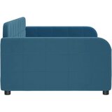  Raztegljiva postelja modra 100x200 cm žamet | Shoptok.si