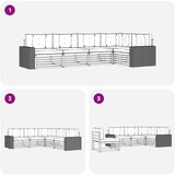  Set vanjskih sofa 5 pcs Prirodna i svjetlosiva | Shoptok.si