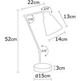 Opviq lights Manavgat - N-593 Gold Table Lamp | ePonuda.com