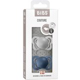 Bibs tolažilna duda - silikon Couture z anatomskim cucljem 6-18 m 2/1 cloud/steel blue Cene
