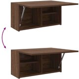 vidaXL Kopalniška stenska omarica rjav hrast 60x25x30 cm inž. les | Shoptok.si