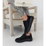 Gemre Women's black lace-up platform sneakers Lori | Shoptok.si