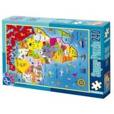 D-Toys Super puzzle 240pcs maps 04 cene