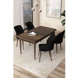 Hanah home arp - baroque, black baroqueblack dining table & chairs set (5 pieces) | ePonuda.com