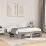  Okvir za krevet boja hrasta 140x190 cm od konstruiranog drva | shoptok.hr