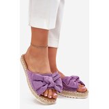 Boto Womens Platform Sandals With Weaving And Bow Purple Alpireda | Shoptok.si