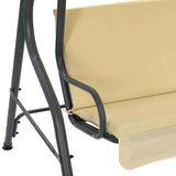 vidaXL Vrtna ljuljačka krem bijela 170 x 110 x 153 cm | shoptok.hr