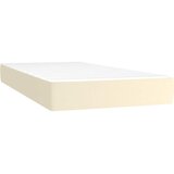  s oprugama i madracem krem 90 x 190 cm od umjetne kože | shoptok.hr
