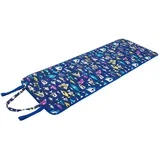 Modra vrtna sedežna blazina za ležalnik 52x148 cm Fishes –