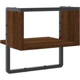  Polica s prečkom boja smeđeg hrasta 30 x 25 x 30 cm | shoptok.hr