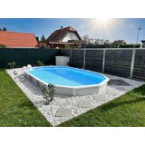 CF. Group Folija za bazen Ovalna 610 x 360 x 135 cm - plava - Debljina 0,8 mm / bez obruba (na preklop) | shoptok.hr