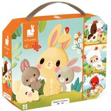 Janod Puzzle za decu Životinje sa farme 4u1 Cene