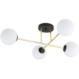  Luster na šipci MAGNUM 4xE14/10W/230V bela/zlatna/crna | Eponuda.com