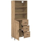 vidaXL Visok predalnik s predalom Umetni hrast 69,5 x 34 x 180 cm | Shoptok.si
