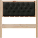  Uzglavlje Ostalo Smeđa i crna 80 cm Masivna borovina | shoptok.hr
