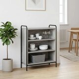  Kreveta Siva Sonoma 97 x 33 x 81 cm Konstruirano drvo - Siva Sonoma s 2 police 73 x 33 x 81 cm Cijene