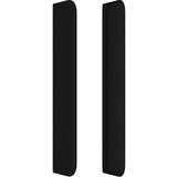 Uzglavlje s ušima crno 83x16x118/128 cm od tkanine | shoptok.hr