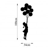 WALLXPERT Zidna dekoracija Banksy 12, 100x34cm, Crna | Eponuda.ba