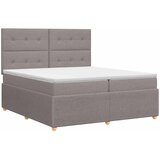  Boxspring krevet s madracem Sivosmeđa 140 x 200 cm Tkanina | shoptok.hr