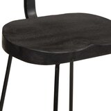 vidaXL barski stolci 2 kom crni 49x43x88 cm masivnog drva manga | shoptok.hr