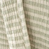 Bianca Zelena bombažna odeja 150x200 cm Cotton Muslin Stripe – | Shoptok.si