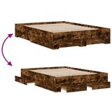  Okvir kreveta s ladicama boja hrasta 120x190 cm | shoptok.hr