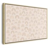  Slika - August Sky - Various Sizes of Rainbows in Calm Colors 120x80 U prirodnom drvenom okviru | shoptok.hr