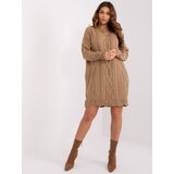Fashion Hunters Women's camel braid dress RUE PARIS | Shoptok.si