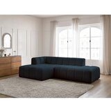 Bobochic Paris Tamno plava kutna garnitura od bouclé tkanine (s lijevim kutom/s ležaljkom) Annecy – | shoptok.hr