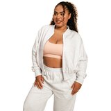 BeastPink ženski duks Zip-Up Bliss Grey