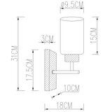 Globo 15977W - Zidna lampa ROWENA 1xE27/60W/230V bež/bela | Eponuda.com