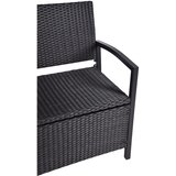 Garden Pleasure Crna vrtna klupa od umjetnog ratana Ferrara - | shoptok.hr