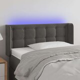  LED posteljno vzglavje temno sivo 103x16x78/88 cm žamet, (20794331) Cene