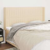  Uzglavlje s ušima krem 183x16x118/128 cm od tkanine Cijene
